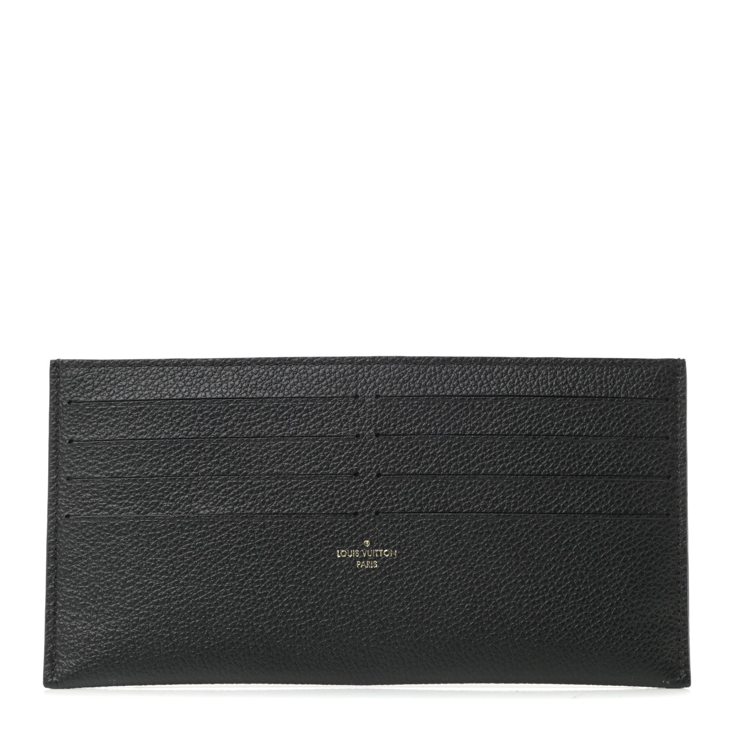 Louis Vuitton Calfskin Felicie Chain Wallet Card Holder Insert Black 1 of 6