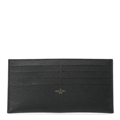 Louis Vuitton Calfskin Felicie Chain Wallet Card Holder Insert Black 1 of 6