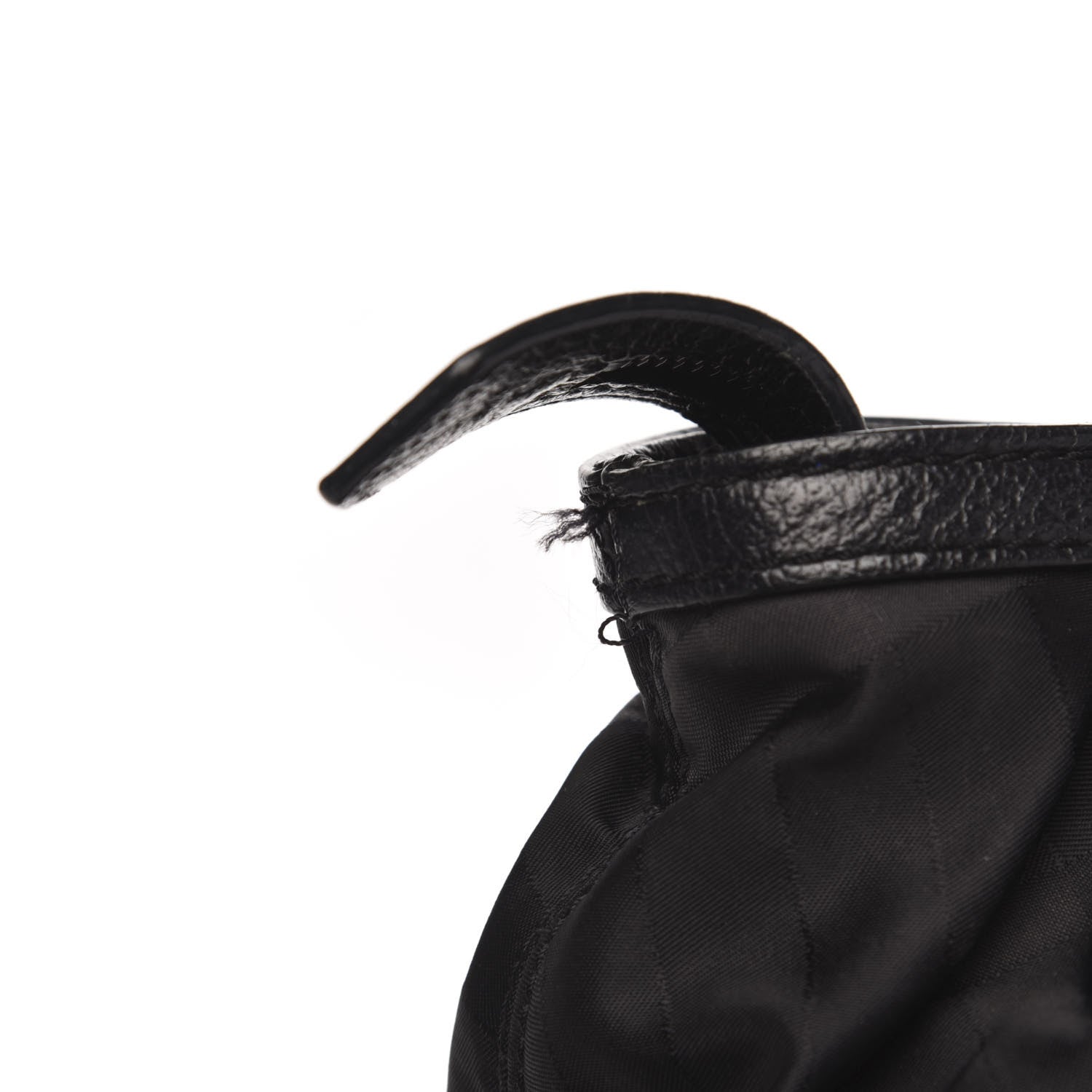 Burberry Nylon Tonal Check Torbitt Tote Black 14 of 16