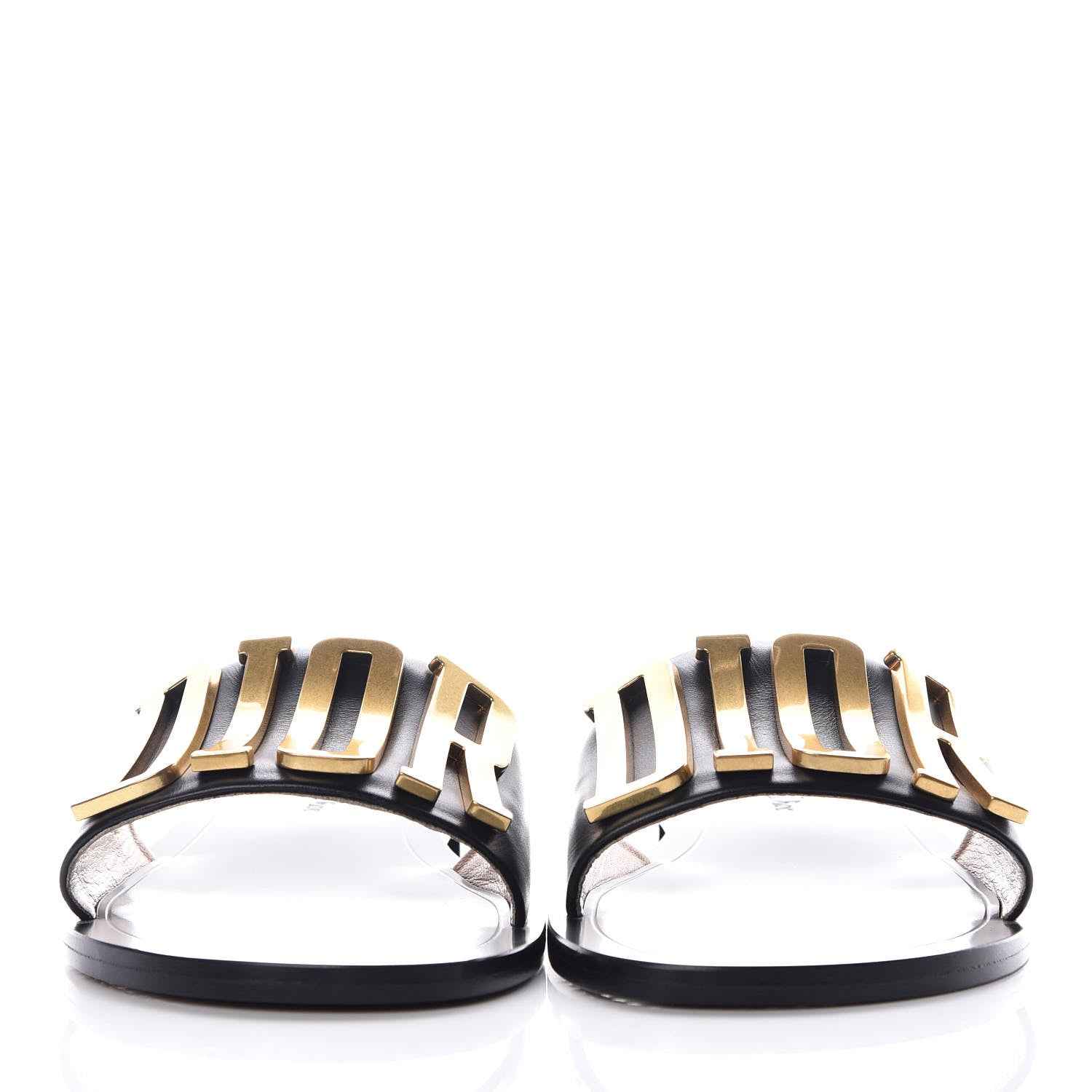 Christian Dior Calfskin Dio(r)evolution 10mm Slide Sandals 39 Black 2 of 9