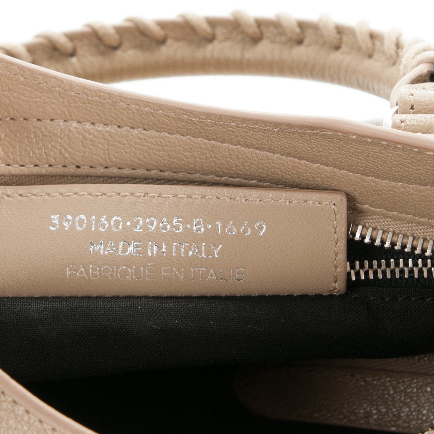 Balenciaga Chevre Silver Metallic Edge Hardware Mini City Beige Latte 7 of 7