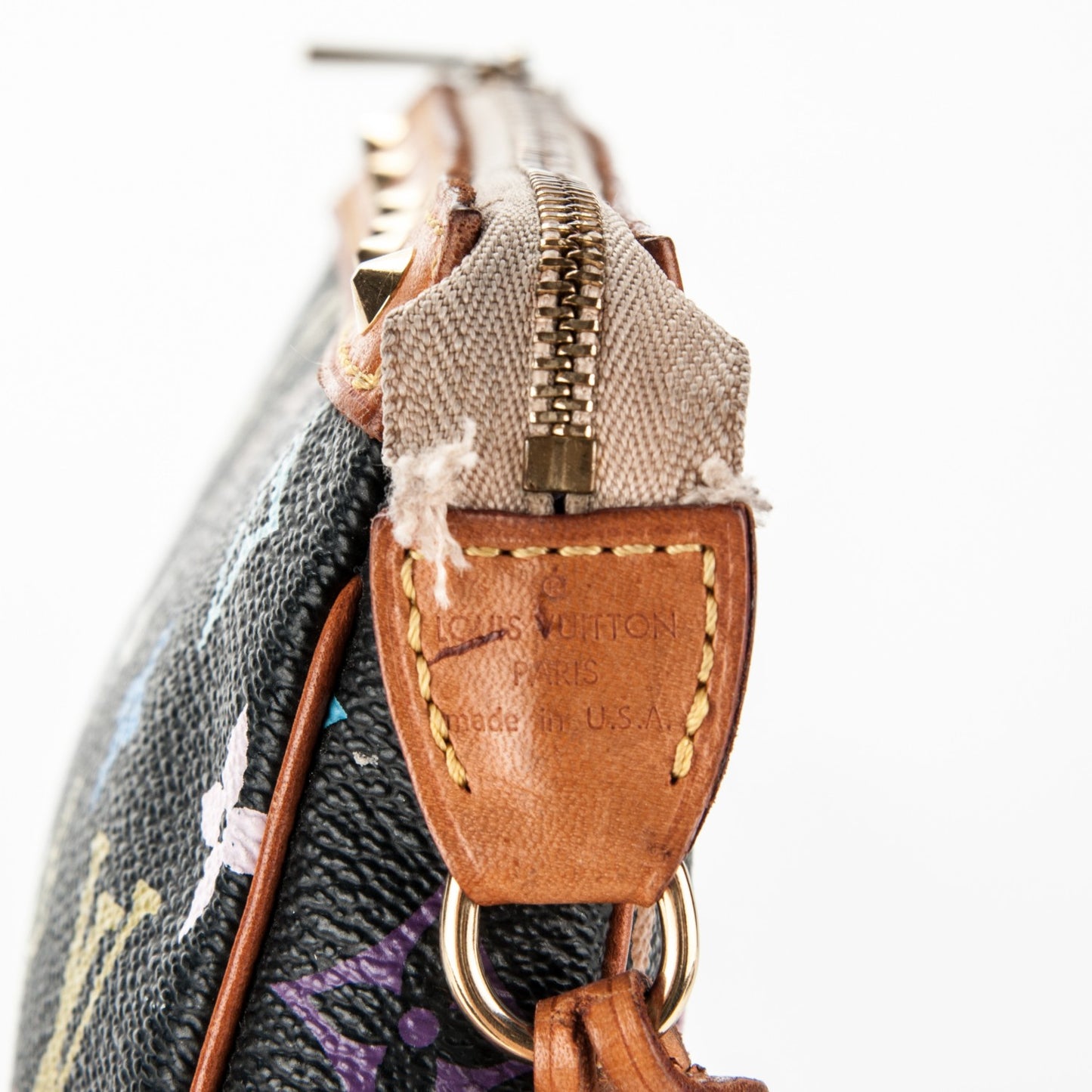 Monogram Multicolor Pochette Accessories Black