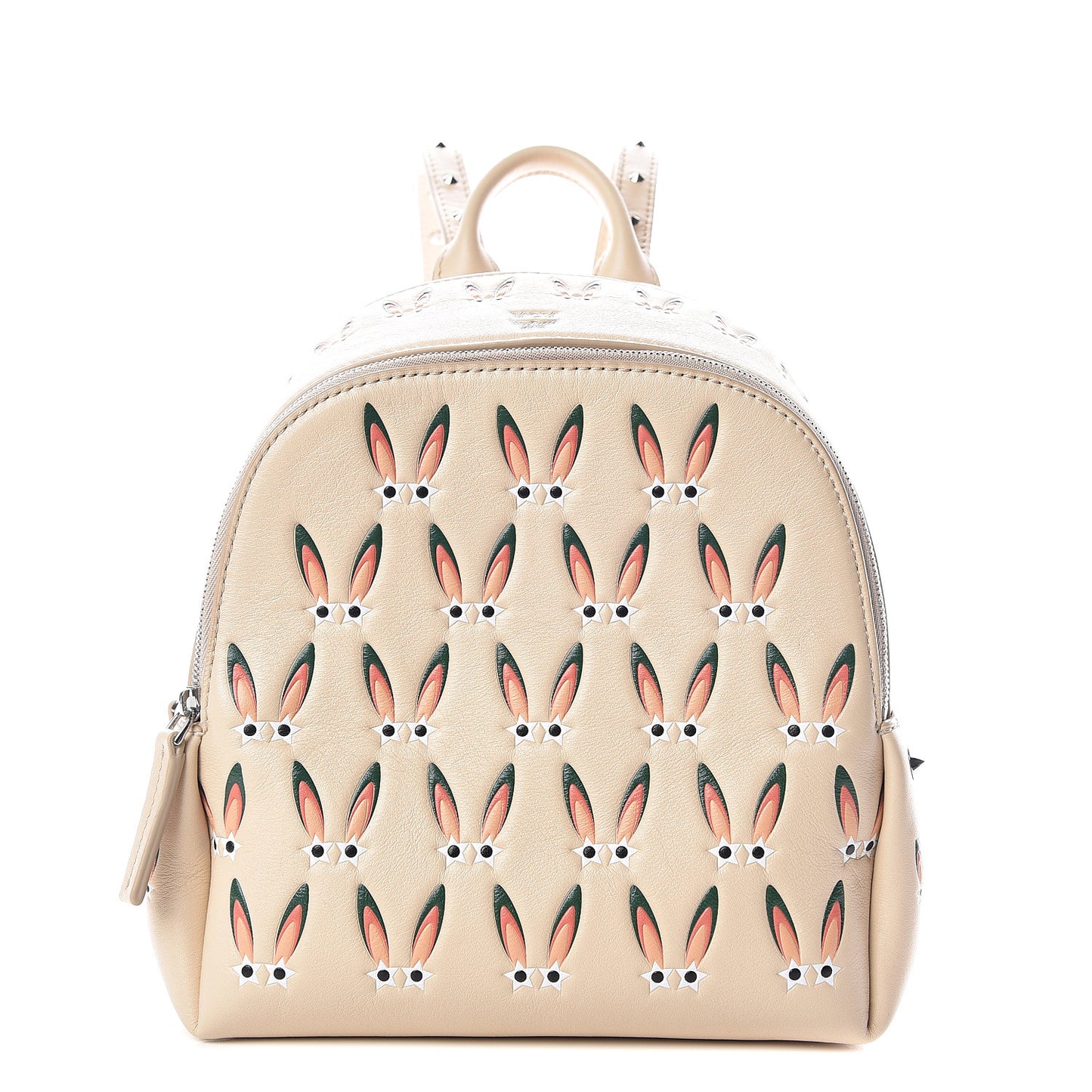 Lambskin Star Eyed Bunny Mini Backpack Natural