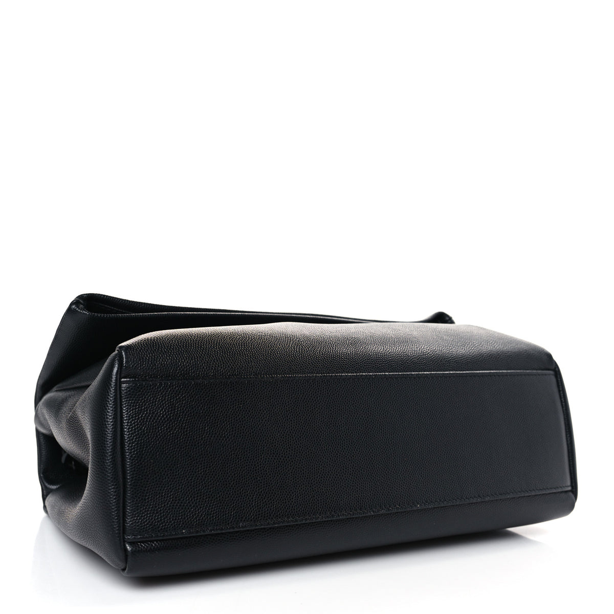Saint Laurent Grain De Poudre Medium West Hollywood Monogram Fold-Over Black 4 of 9
