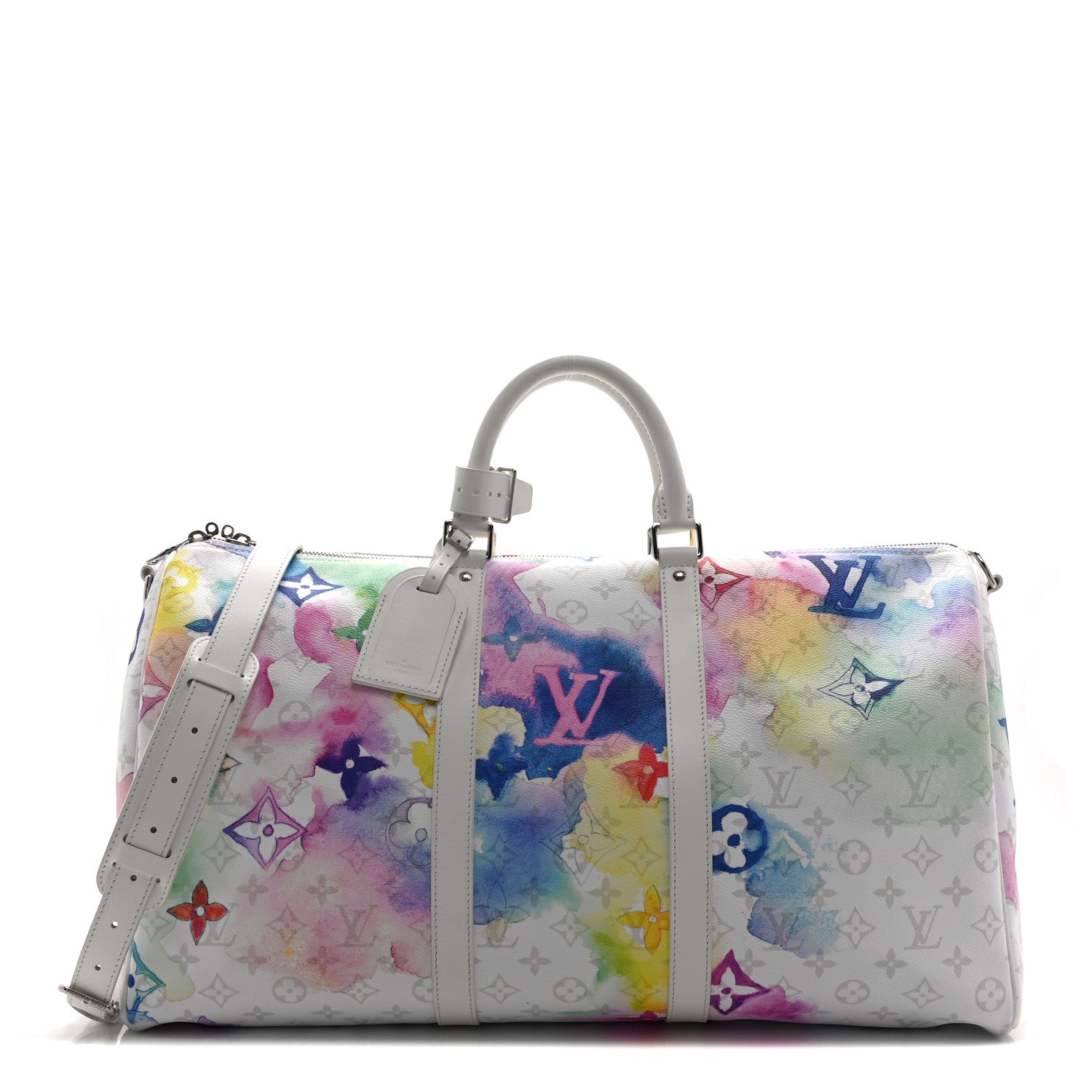 Louis Vuitton Monogram Watercolor Keepall Bandouliere 50 Multicolor 1 of 8