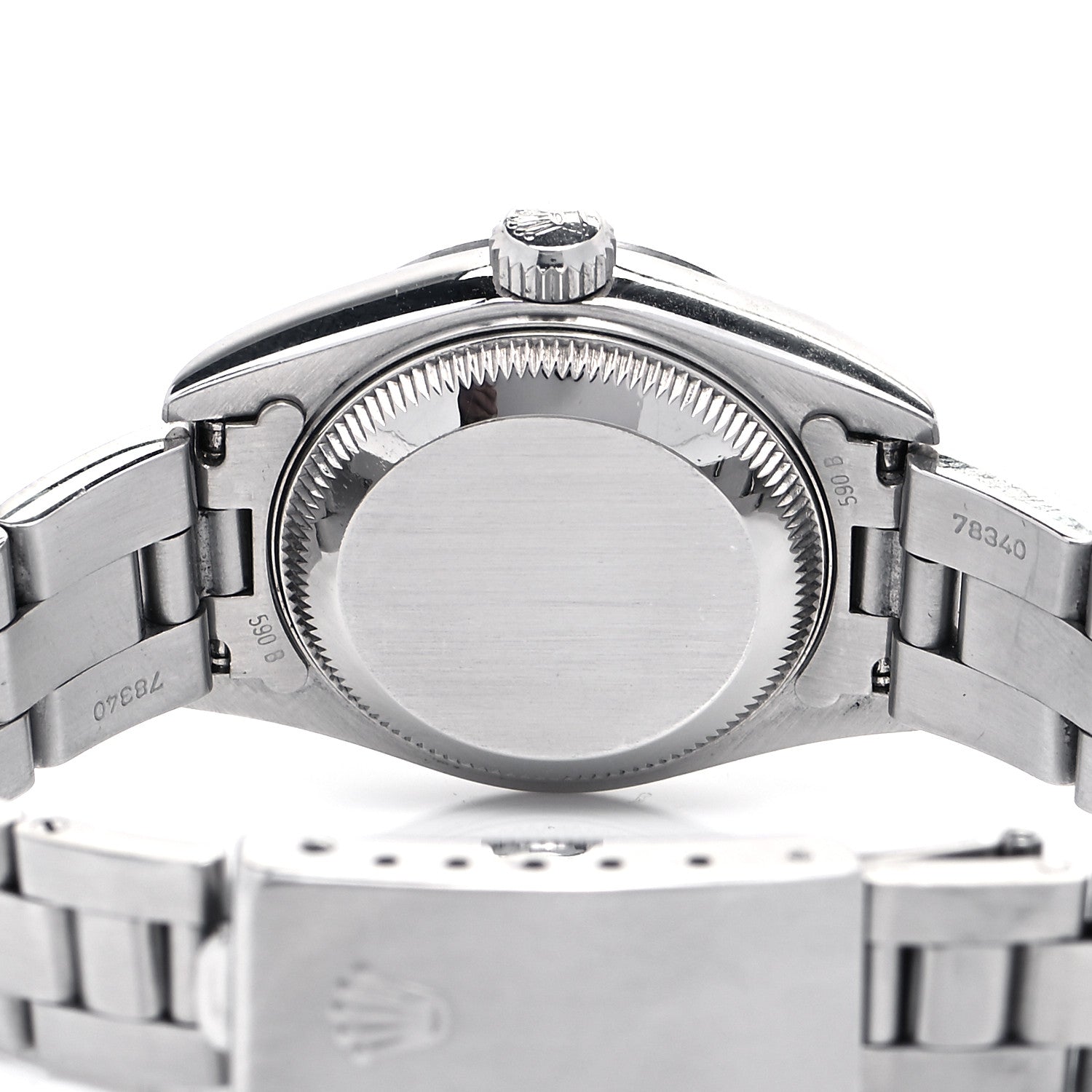 Rolex Stainless Steel 26mm Oyster Perpetual Date Watch Blue 69160 4 of 4