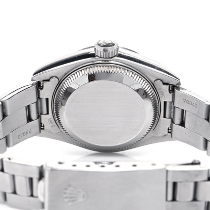 Rolex Stainless Steel 26mm Oyster Perpetual Date Watch Blue 69160 4 of 4