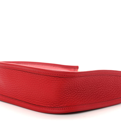 Hermes Taurillon Clemence Evelyne TPM Rouge Garance 8 of 9