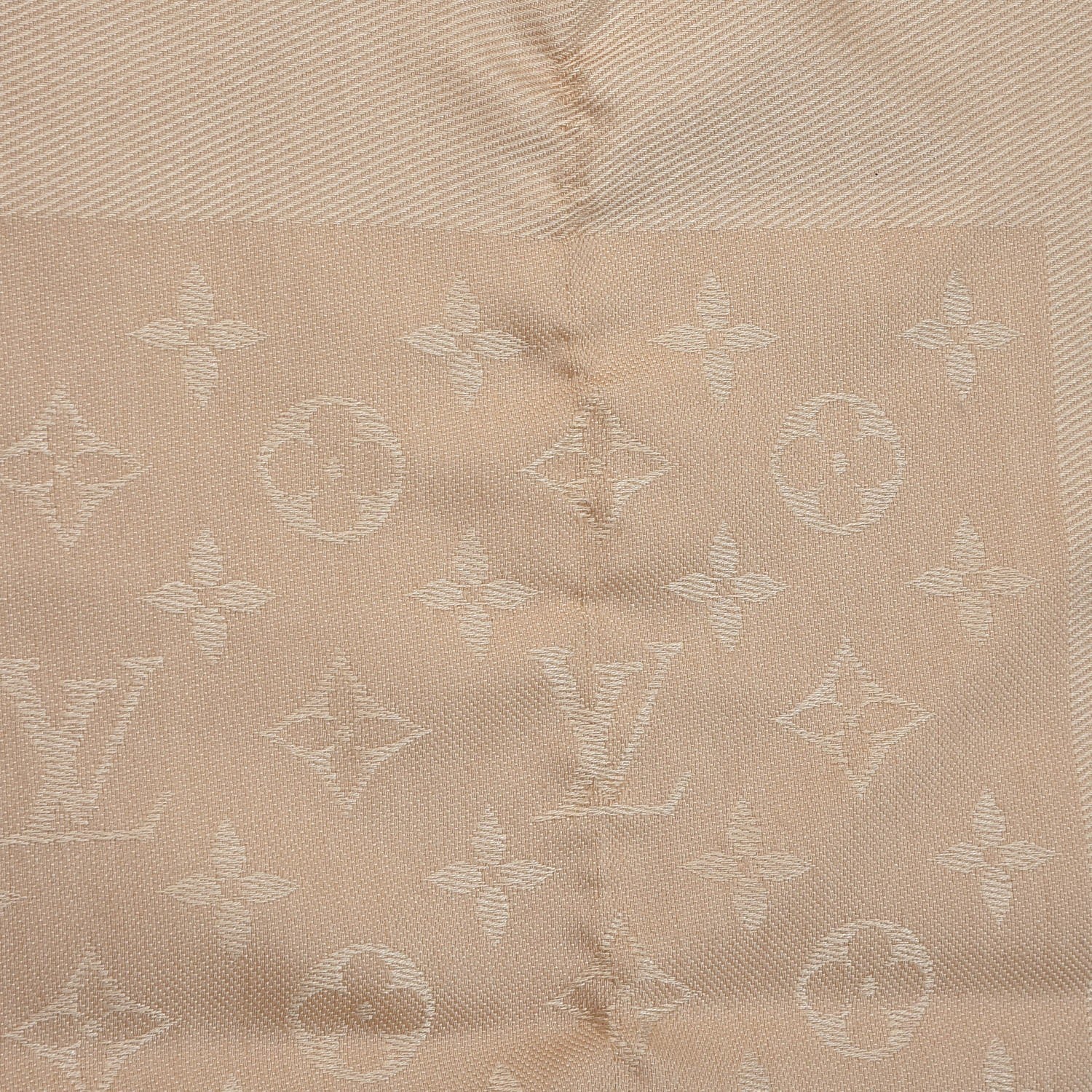 Louis Vuitton Silk Wool Monogram Shawl Dune 5 of 5