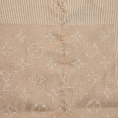 Louis Vuitton Silk Wool Monogram Shawl Dune 5 of 5
