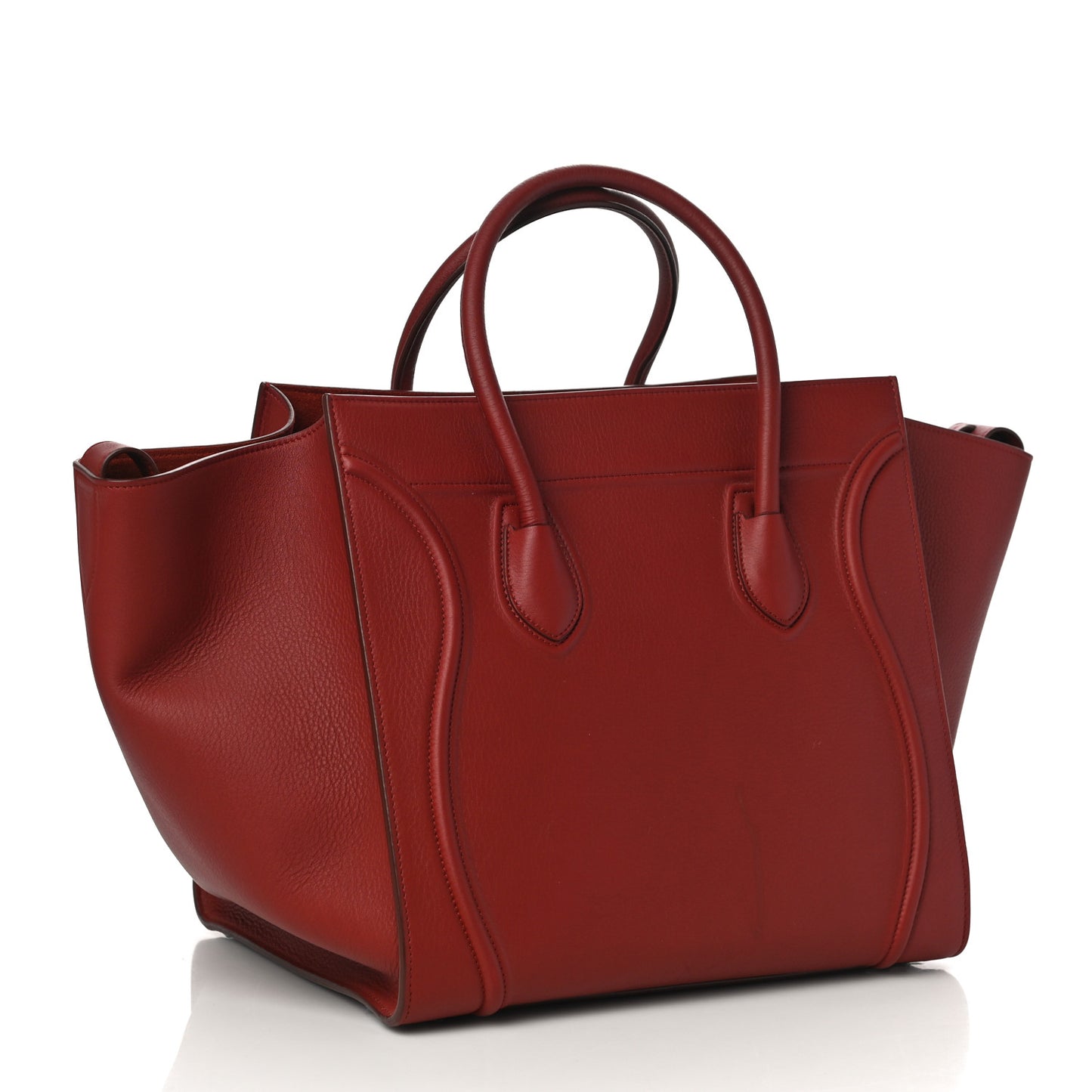 Supple Calfskin Medium Phantom Luggage Red