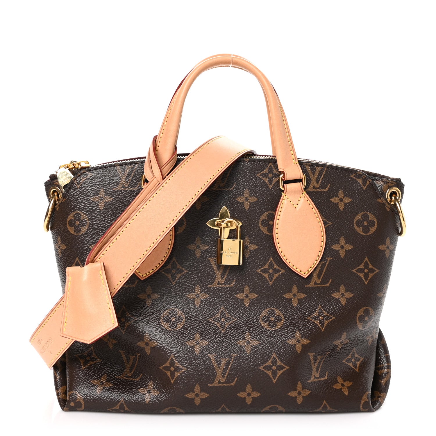 Louis Vuitton Monogram Flower Zipped Tote PM Beige 1 of 9