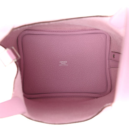 Hermes Taurillon Clemence Picotin Lock 18 PM Mauve Sylvestre 5 of 11