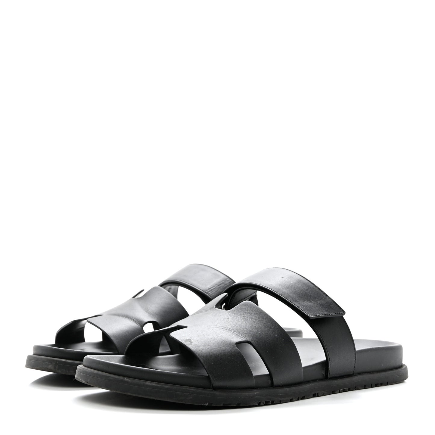 Calfskin Mens Chypre Sandals 45 Black