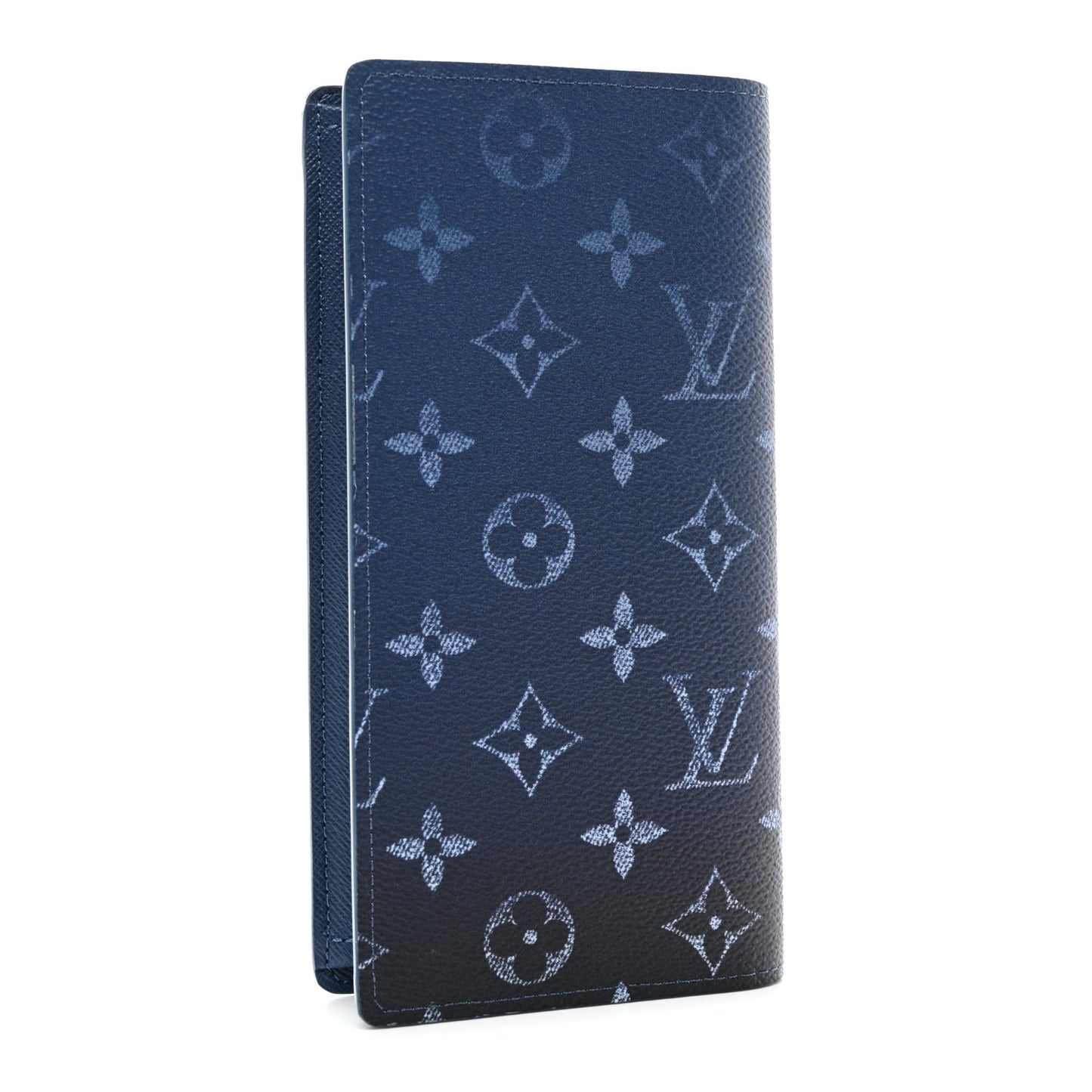 Monogram Gradient Brazza Wallet Navy Blue