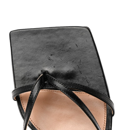 Bottega Veneta Lambskin Stretch Multi Strap 40mm Sandals 37.5 Black 11 of 14