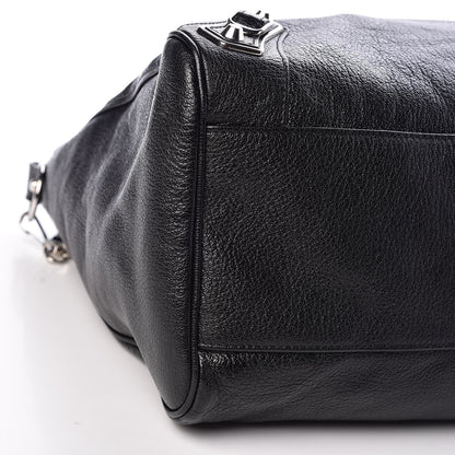 Balenciaga Chevre Silver Metallic Edge Hardware Velo Black 9 of 10