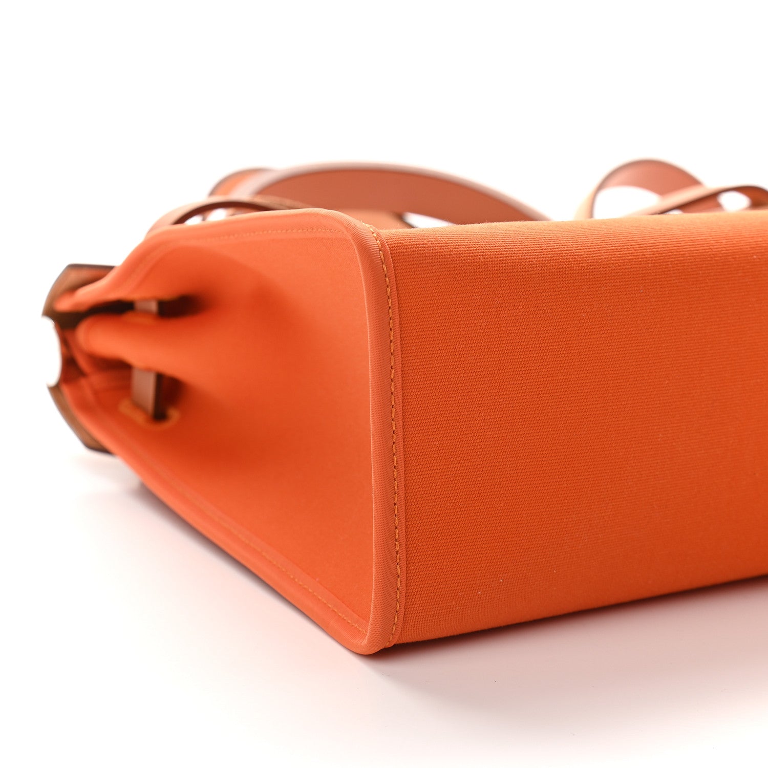 Hermes Vache Hunter Toile Herbag Zip 31 PM Orange 9 of 10