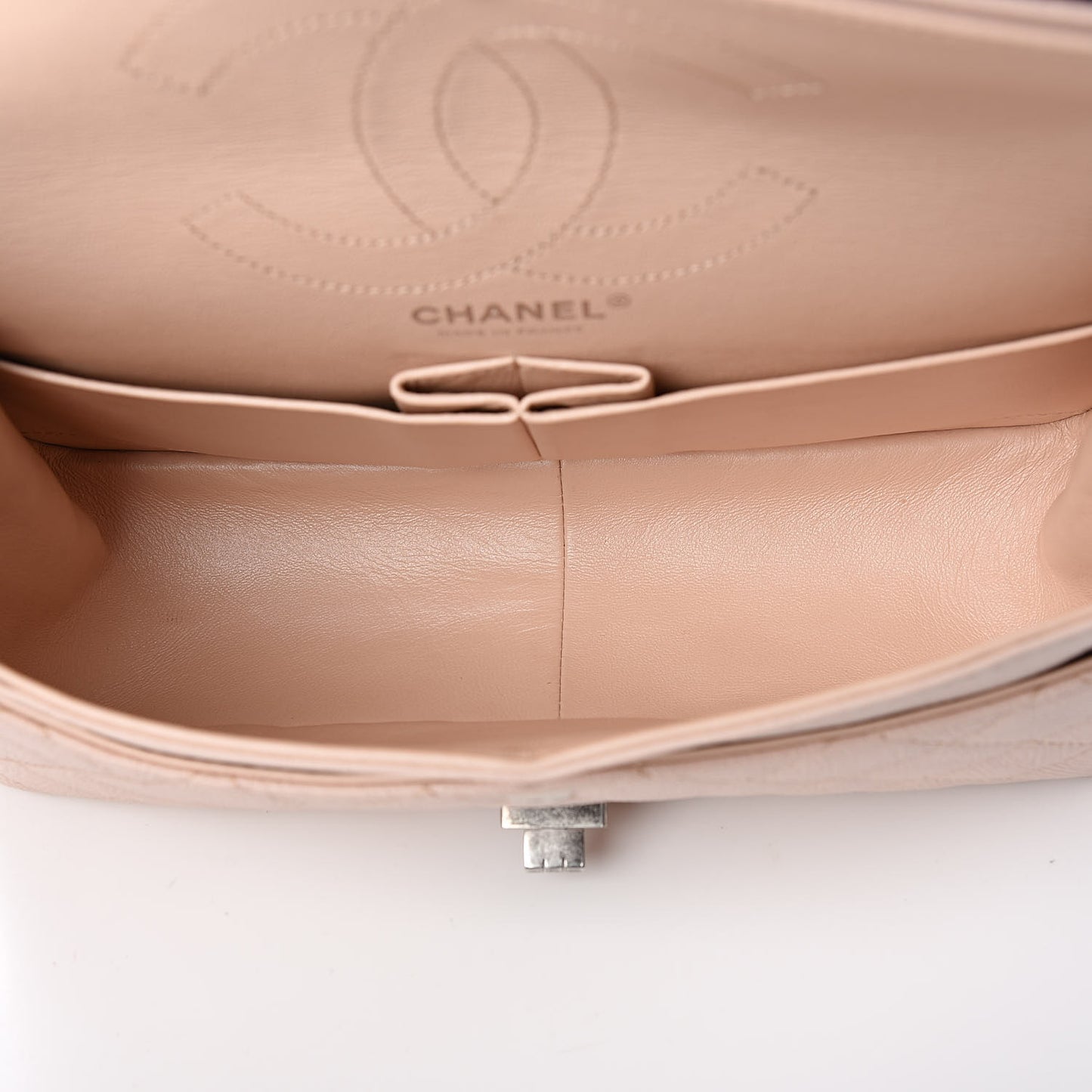 Crumpled Calfskin Quilted 2.55 Reissue 226 Flap Light Pink