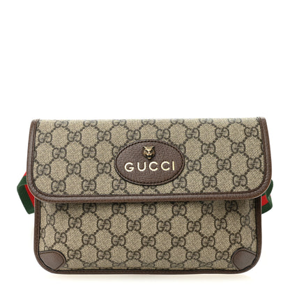 Gucci GG Supreme Monogram Neo Vintage Web Belt Bag Brown 1 of 10