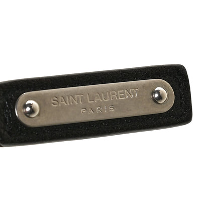 Saint Laurent Lambskin Monogram Embossed Small Lou Camera Bag Black 8 of 11
