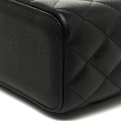 Chanel Caviar Quilted Small Tiny CC Vanity Case With Chain Black 11 of 12