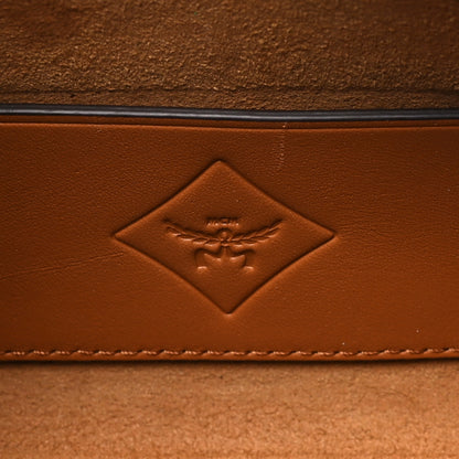 MCM Visetos Mini Ella Boston Bag Cognac 6 of 10