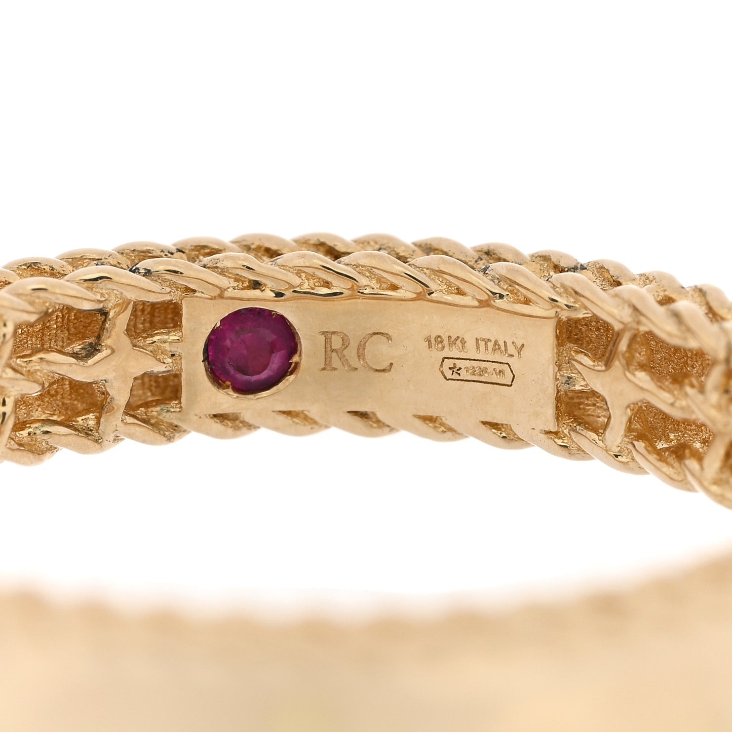 18K Yellow Gold Symphony Princess Ring 53 6.5