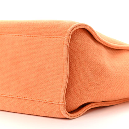 Chanel Canvas Medium Deauville Tote Orange 9 of 10