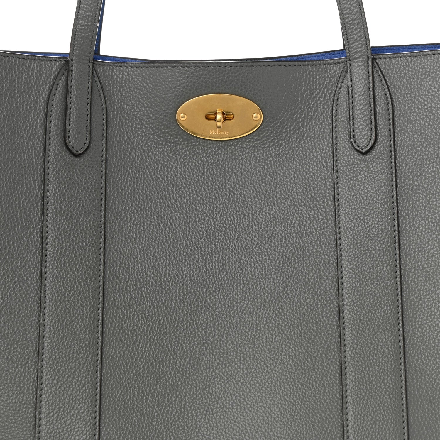 Mulberry Small Classic Grain Bayswater Tote Charcoal 7 of 12