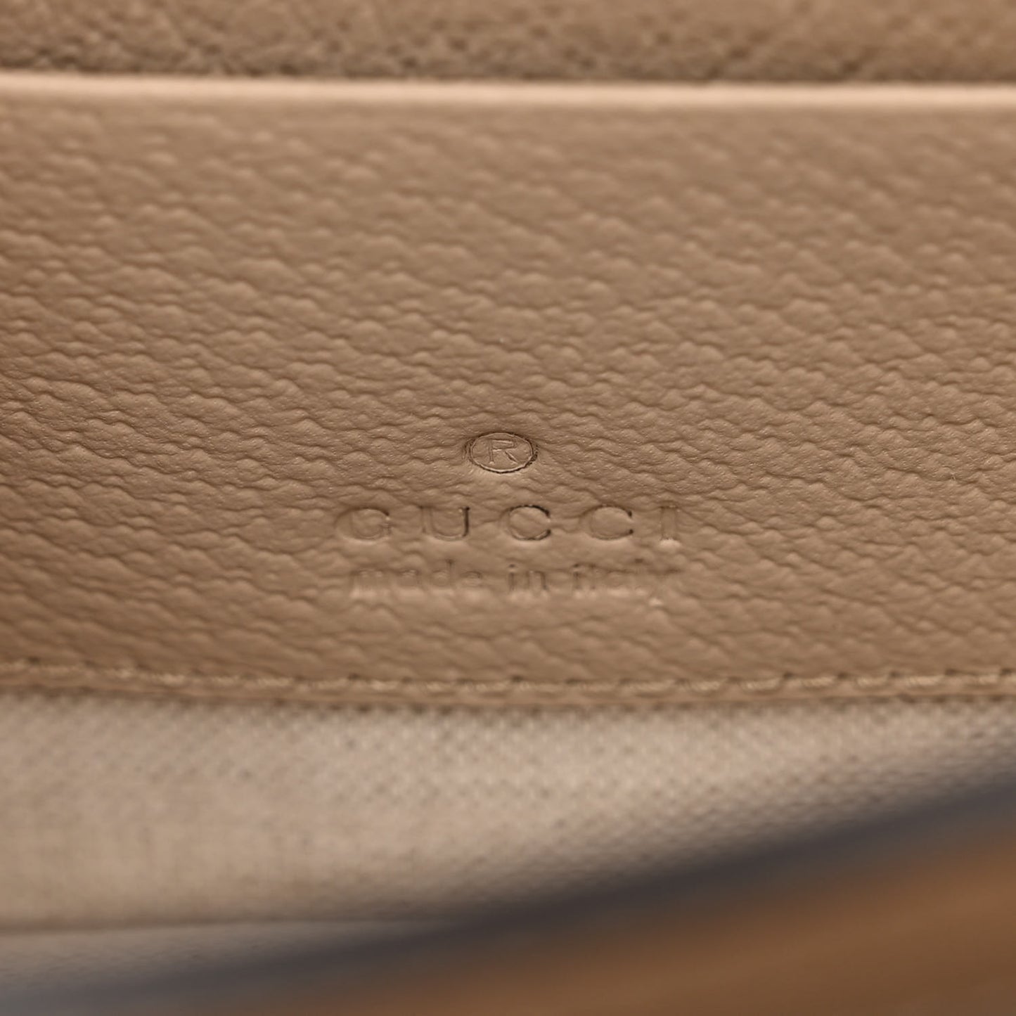 GG Supreme Monogram Textured Dollar Calfskin Mini Retro Interlocking G Flap Shoulder Bag Beige Mystic White Oatmeal