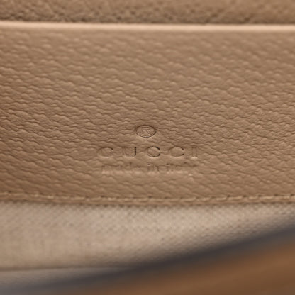 Gucci GG Supreme Monogram Textured Dollar Calfskin Mini Retro Interlocking G Flap Shoulder Bag Beige Mystic White Oatmeal 6 of 10