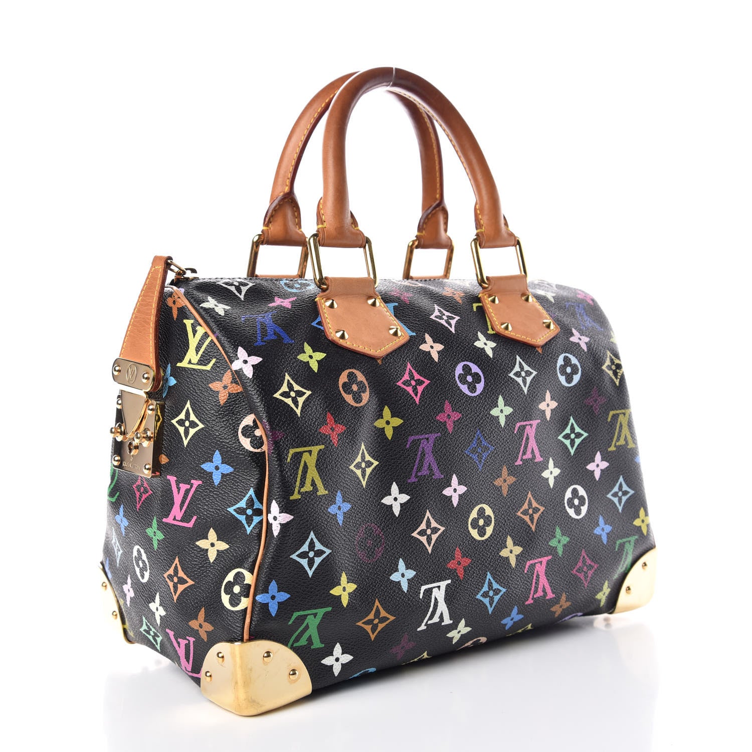 Louis Vuitton Monogram Multicolor Speedy 30 Black 3 of 18