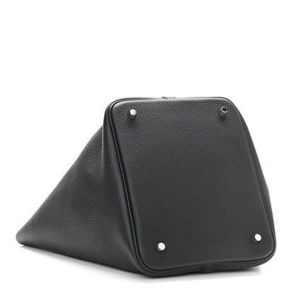 Hermes Taurillon Clemence Picotin Lock 22 MM Black 4 of 12