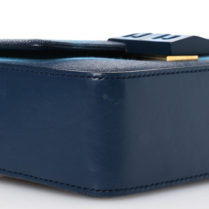 Givenchy x Chito Graffiti Effect Canvas Leather Small 4G Shoulder Bag Steel Blue 9 of 15