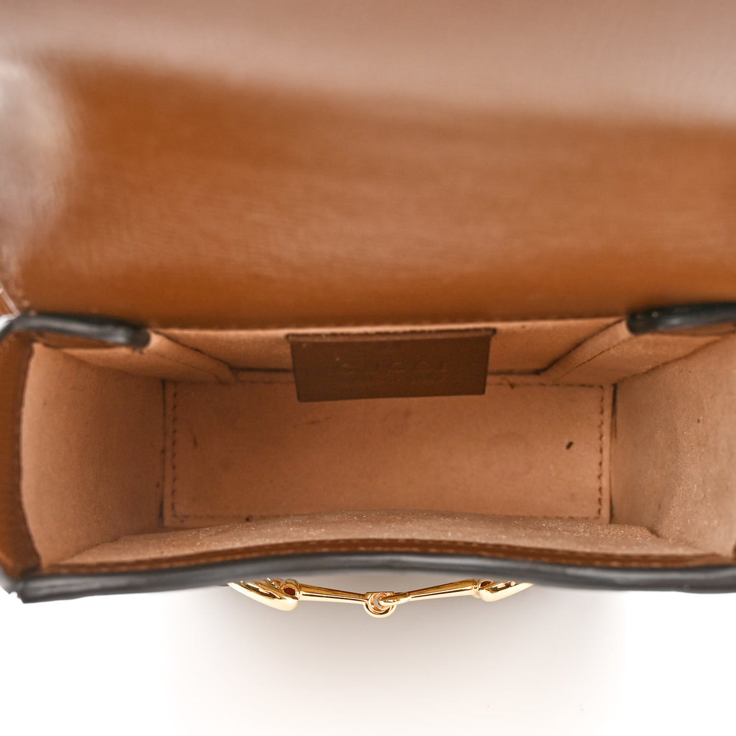 GG Supreme Monogram Mini Horsebit 1955 Crossbody Bag Beige Brown Sugar