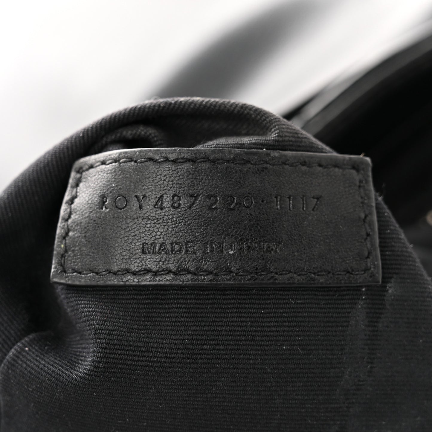 Calfskin Y Quilted Monogram Small Loulou Backpack Black