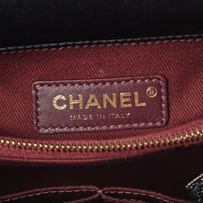 Chanel Caviar Chevron Quilted Small Coco Handle Flap Black 8 of 10