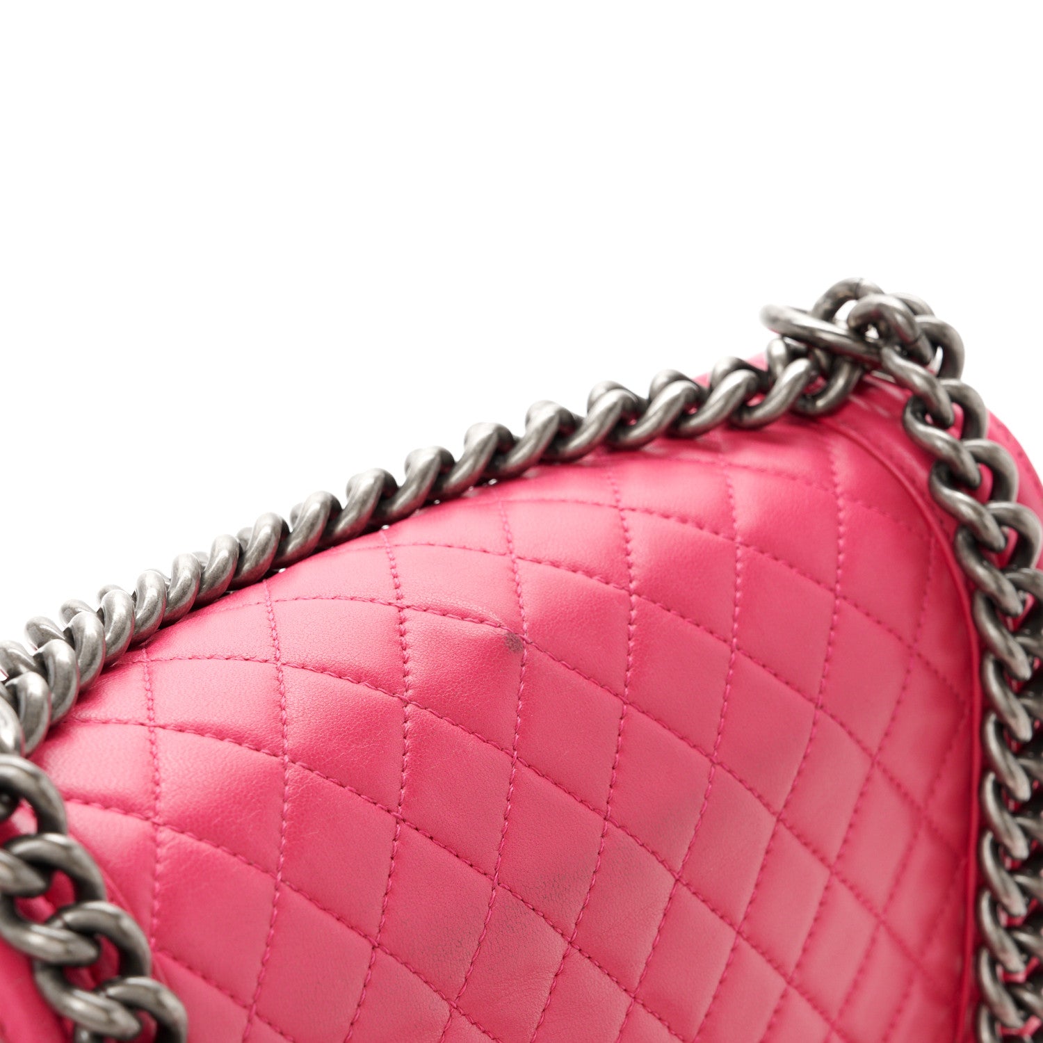 Chanel Calfskin Quilted Medium Boy Flap Pink 12 of 14
