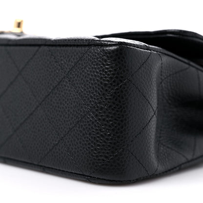 Chanel Caviar Quilted Medium Double Flap Black 9 of 10