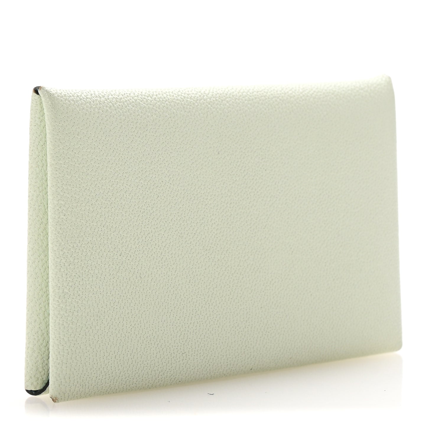 Chevre Mysore Verso Calvi Card Case Vert Fizz Bleu Zephyr