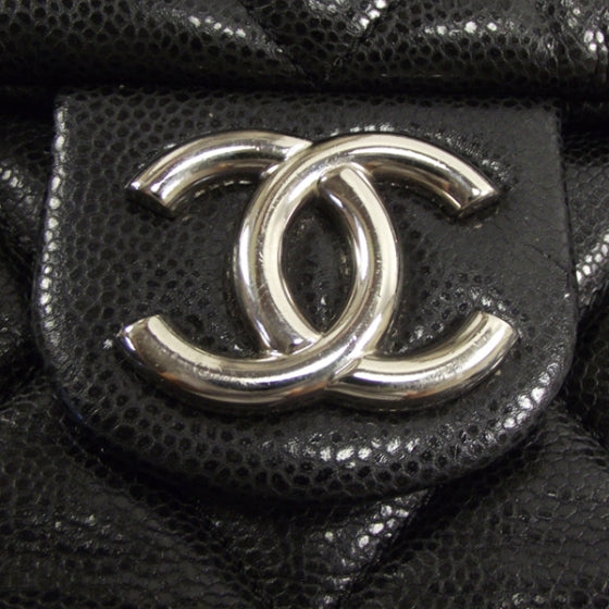 Chanel Caviar Maxi Flap Messenger Bag Black 12 of 12