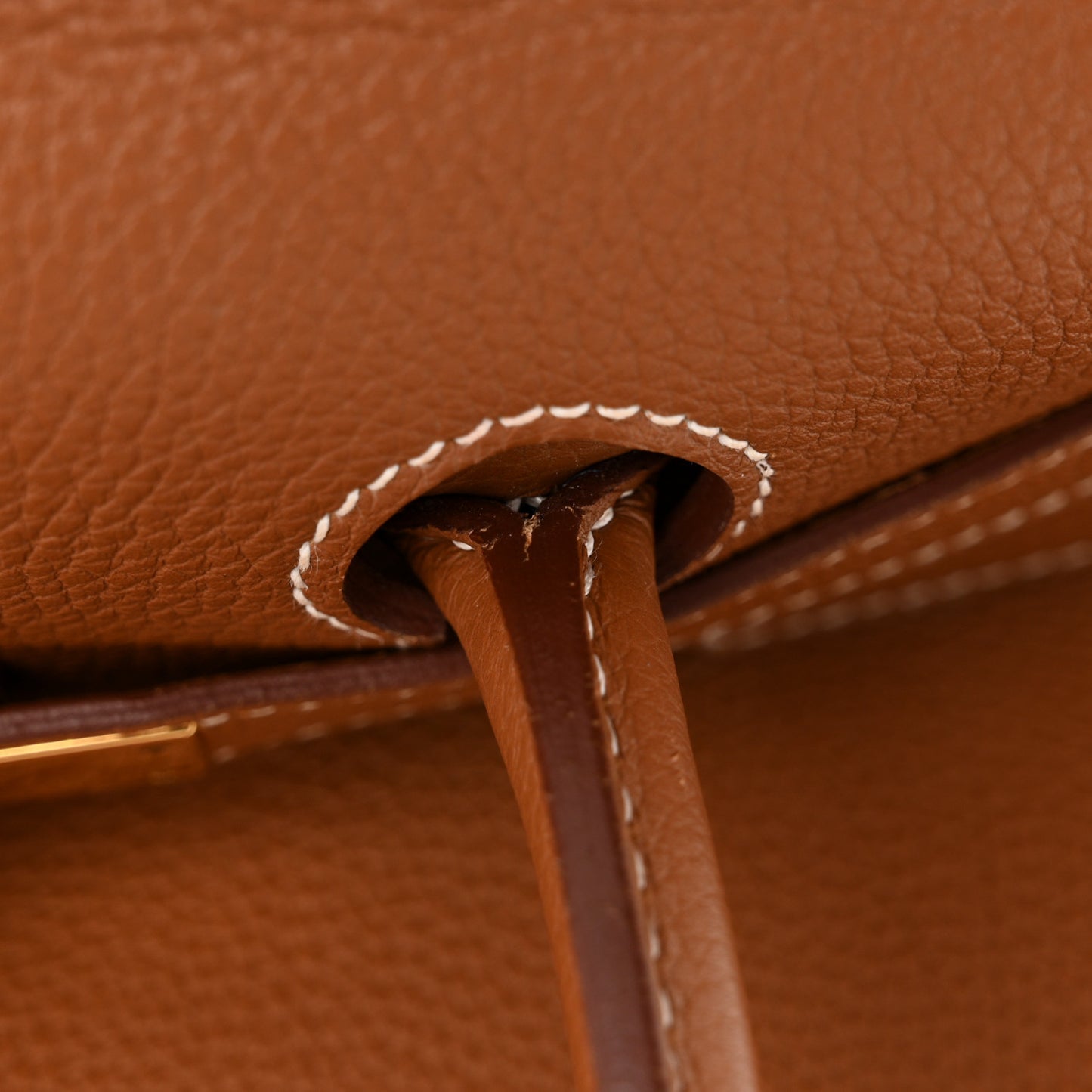 Togo Verso Birkin 35 Gold Geranium