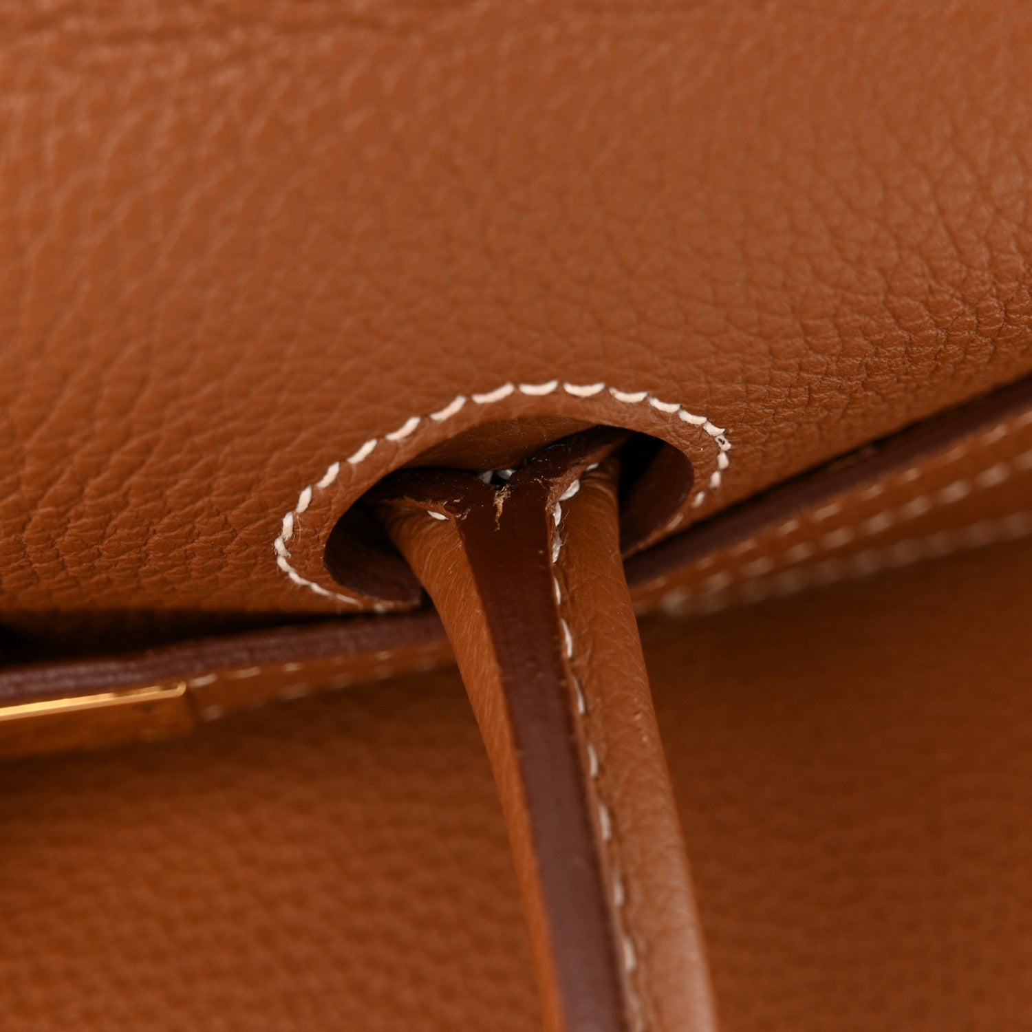 Hermes Togo Verso Birkin 35 Gold Geranium 12 of 13