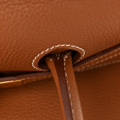 Hermes Togo Verso Birkin 35 Gold Geranium 12 of 13