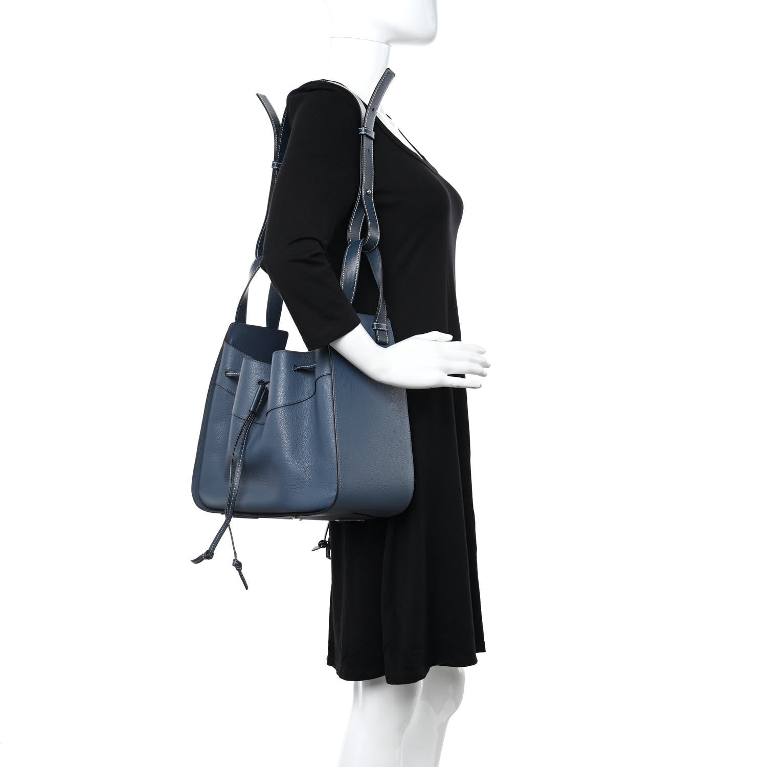 Loewe Calfskin Large Hammock Shoulder Bag Marine 2 of 10
