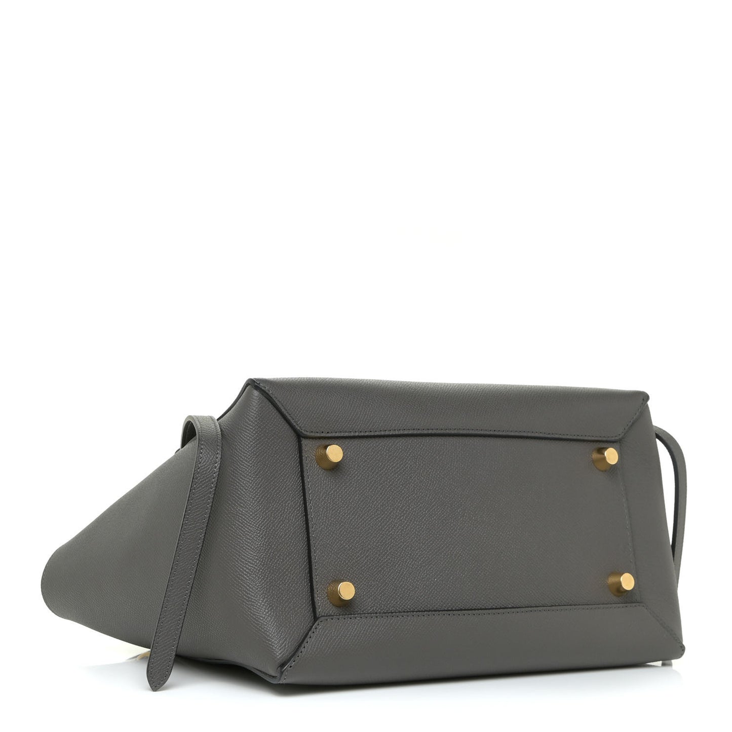Grained Calfskin Micro Belt Bag Grey