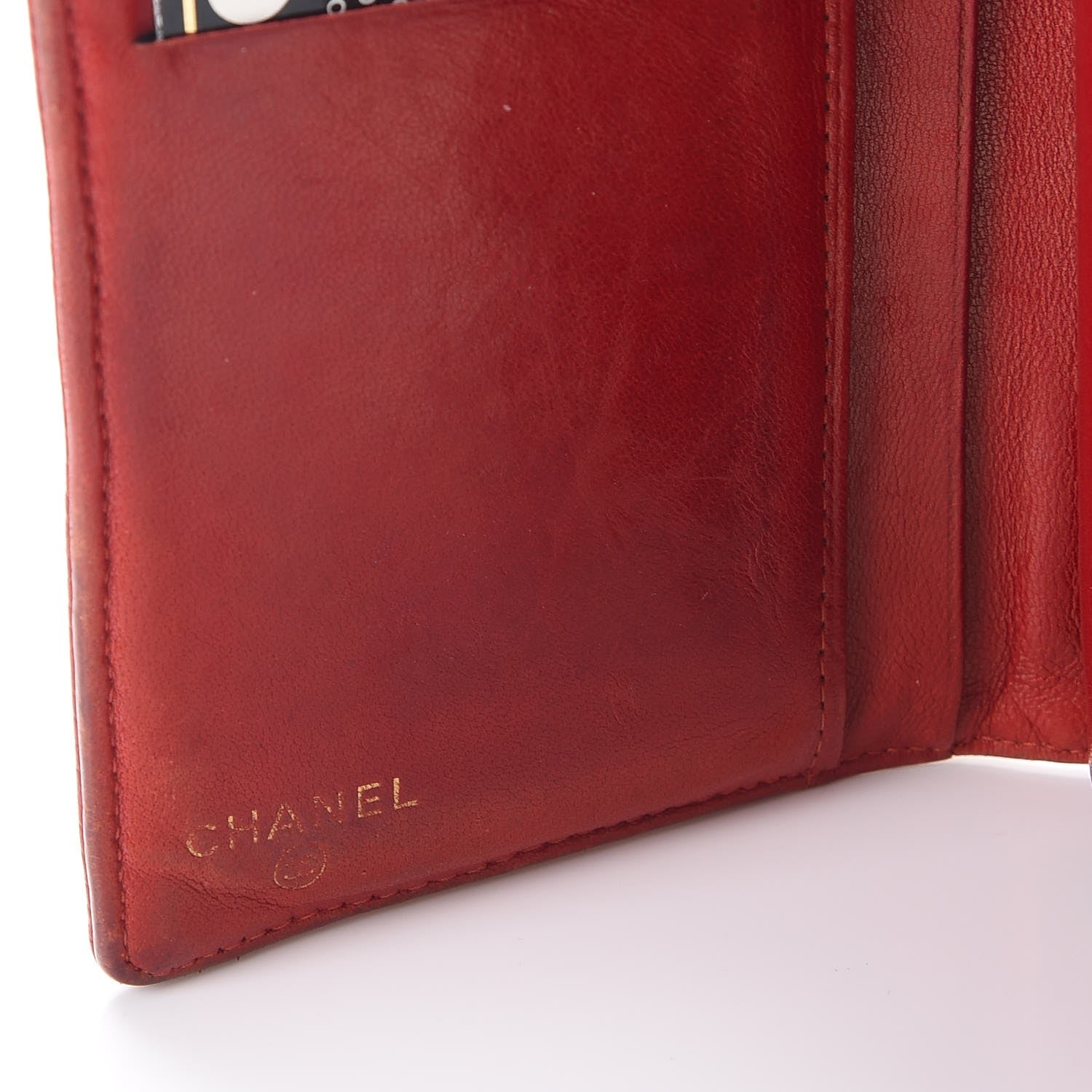 Chanel Caviar Timeless CC Compact French Wallet Red 14 of 20