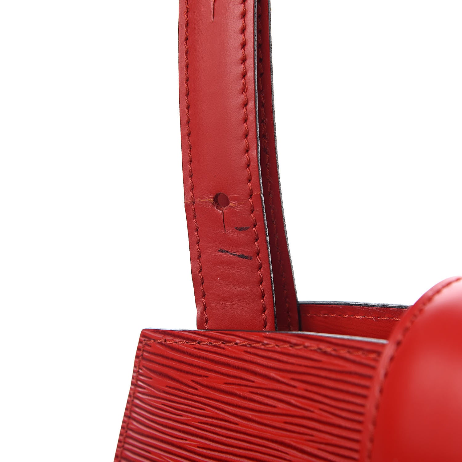 Louis Vuitton Epi Cluny Castillan Red 9 of 10