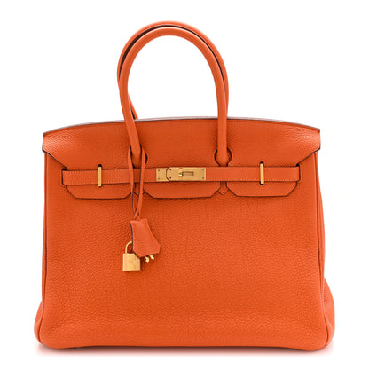 Hermes Togo Birkin 35 Orange 1 of 14